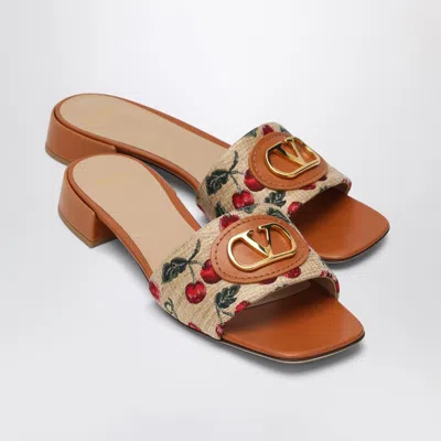 Valentino Garavani Vlogo Signature Slide Sandal In Multi