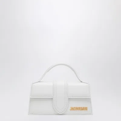 Jacquemus Leather Le Grand Bambino Shoulder Bag In White