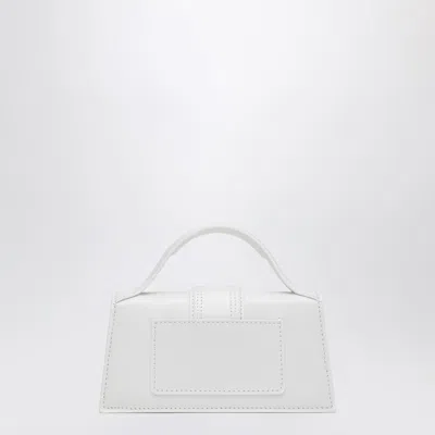 Jacquemus Leather Le Grand Bambino Shoulder Bag In White