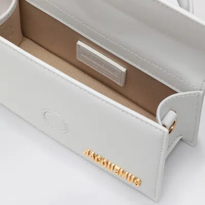 Jacquemus Leather Le Grand Bambino Shoulder Bag In White