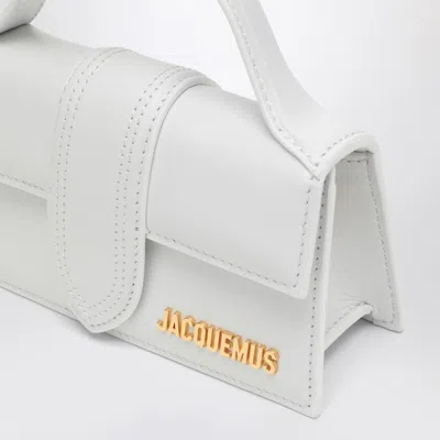 Jacquemus Leather Le Grand Bambino Shoulder Bag In White