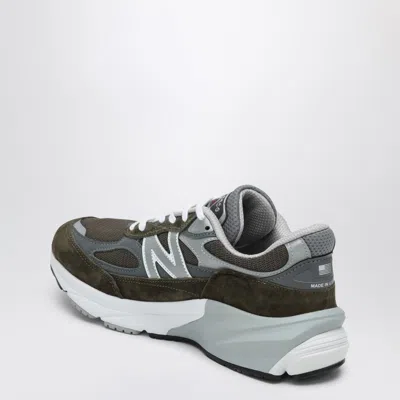 New Balance Low Made In Usa 990v6 Olive Green Trainer In Multi