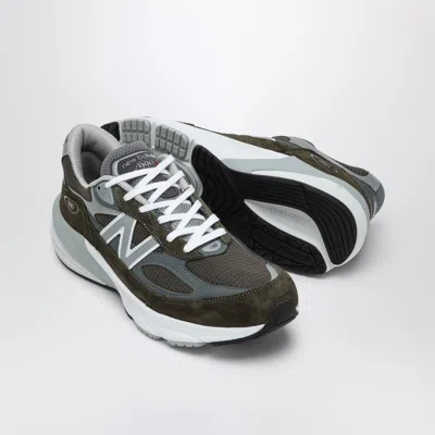 New Balance Low Made In Usa 990v6 Olive Green Trainer In Multi