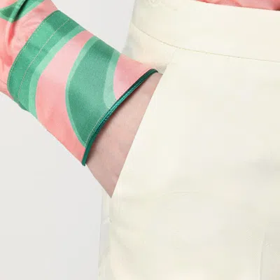 Etro Flared Trousers In Ivory Viscose In White