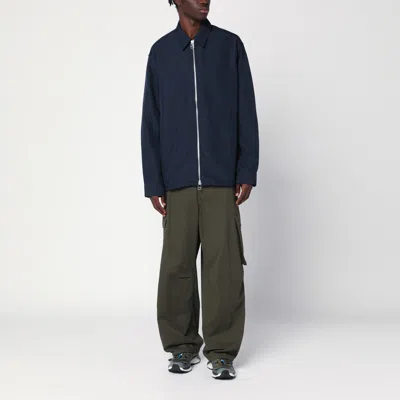 Oamc Peacemaker Overshirt In Midnight Blue In Blue