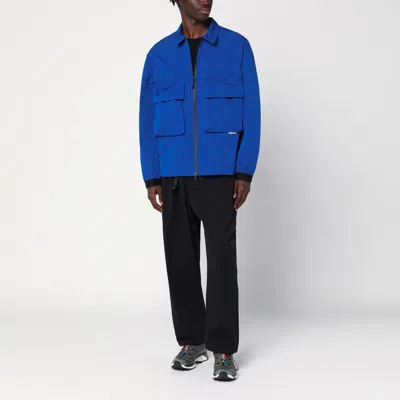 Purple Mountain Observatory Climate Overshirt Jacket In Blue