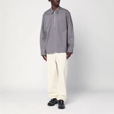 Purple Mountain Observatory Terrain Cream-colored Trousers In Cotton-nylon Blend In White