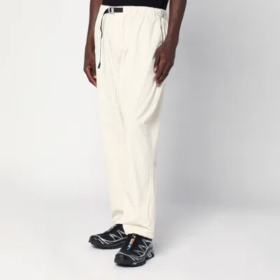 Purple Mountain Observatory Terrain Cream-colored Trousers In Cotton-nylon Blend In White