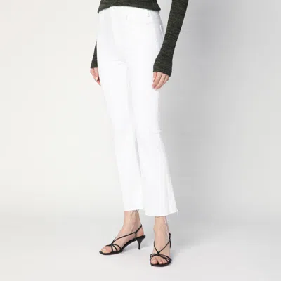 Mother The Weekender Fray Jeans In White In White