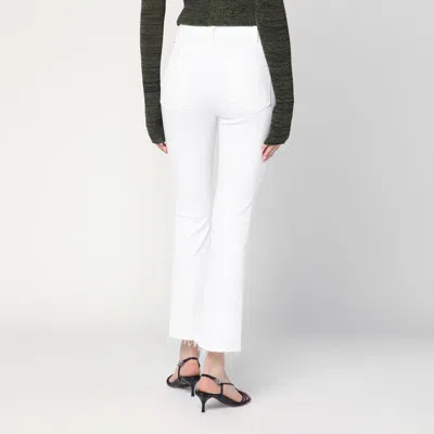 Mother The Weekender Fray Jeans In White In White