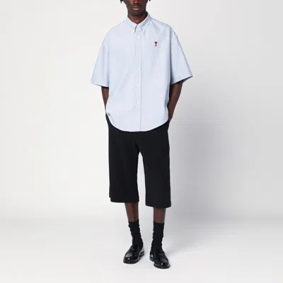 Ami Alexandre Mattiussi Ami Paris Loose Elasticated Large Bermuda In Black