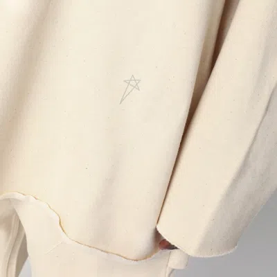 Drkshdw Oversized Sweatshirt Hollywood Ivory In Cotton Men In Neutral