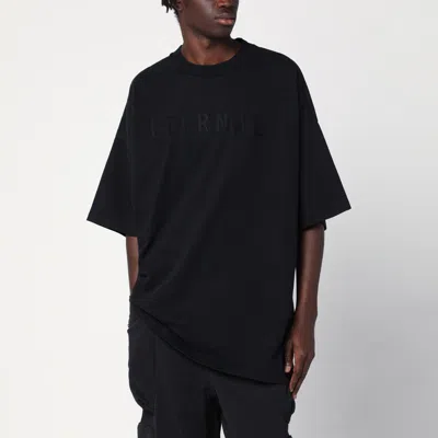 Fear Of God Mens Eternal Oversized Cotton-jersey T-shirt Black In Black