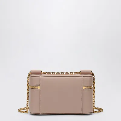 Dolce & Gabbana Sicily Cube Leather Vanity Crossbody Bag In Beige
