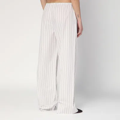 The Row Hypnosta Trousers In White With Stripes In White