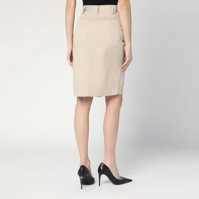 Anine Bing Zaire Skirt In Oatmeal In Beige