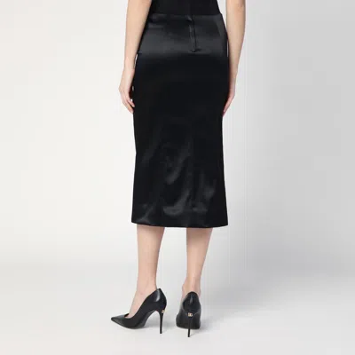 Dolce & Gabbana Skirt With Corset-style Detail In Black