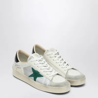 Golden Goose Stardan Leather Sneakers In White