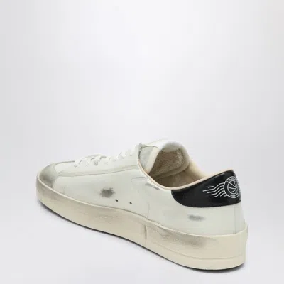 Golden Goose Stardan Leather Sneakers In White