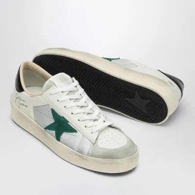 Golden Goose Stardan Leather Sneakers In White