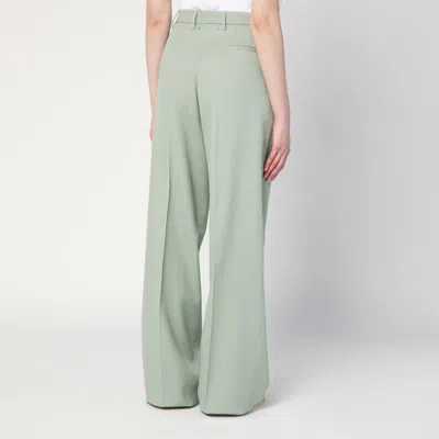 Golden Goose Tailored Trousers With Belt Loops And Pockets In Green