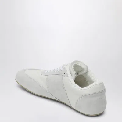 Mm6 Maison Margiela White Leather And Suede Sneaker In White