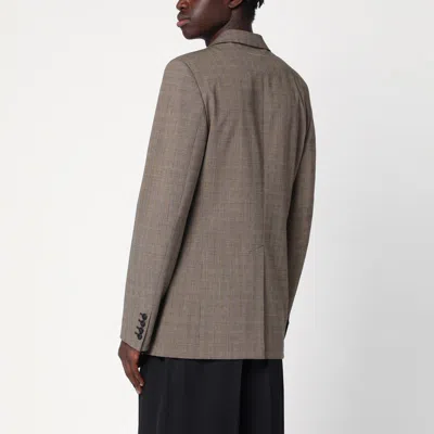 Mm6 Maison Margiela Single-breasted Jacket Brown In Wool Blend In Brown