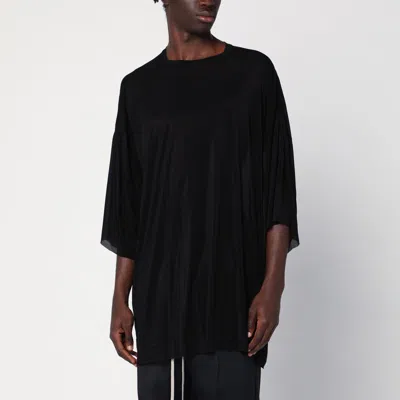 Rick Owens Oversized Short Sleeve T-shirt In Black