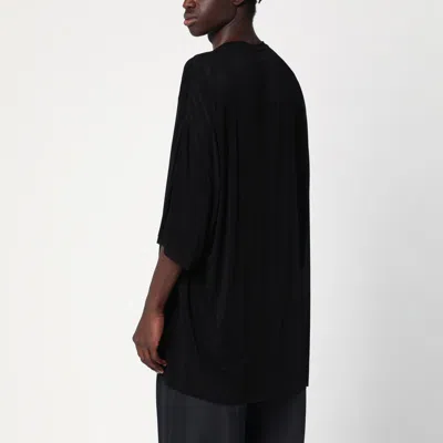 Rick Owens Oversized Short Sleeve T-shirt In Black