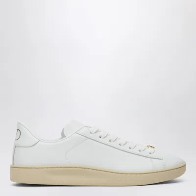 Valentino Royco Leather Sneakers In White