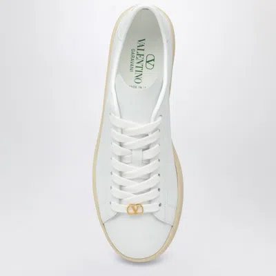 Valentino Royco Leather Sneakers In White
