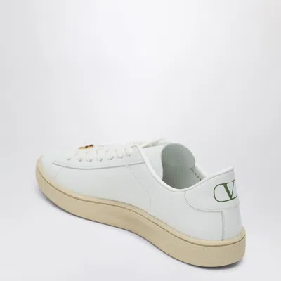 Valentino Royco Leather Sneakers In White