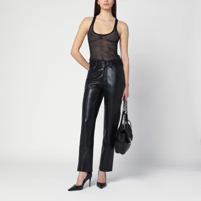 Courrèges Courreges Mesh Tank Top In Black