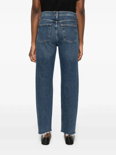 Agolde Valen Jeans In Regenerated Denim In Blue