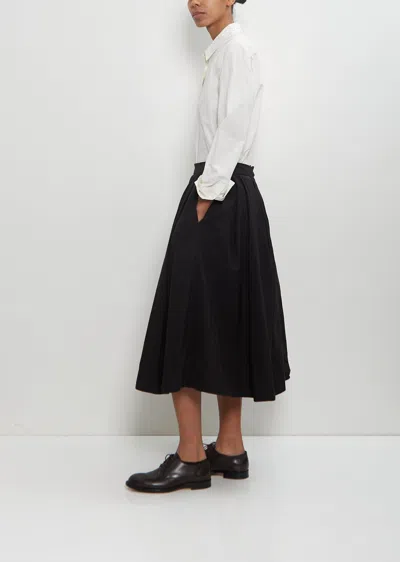 Casey Casey Cotton Linen Anarchic Skirt In Black