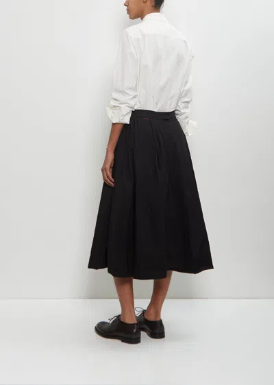 Casey Casey Cotton Linen Anarchic Skirt In Black