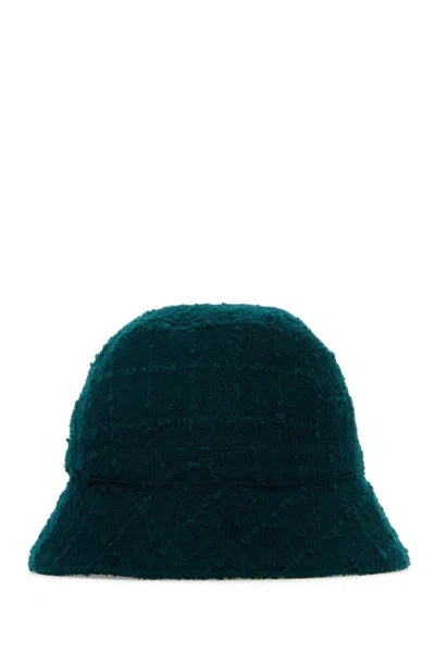 Helen Kaminski Bottle Green Boucle Adelia Bucket Hat In Green