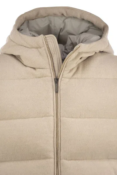 Peserico Men's Goose Down Vest In Light Beige