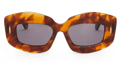 Loewe Lw40114i - Flamed Havana Sunglasses In Black