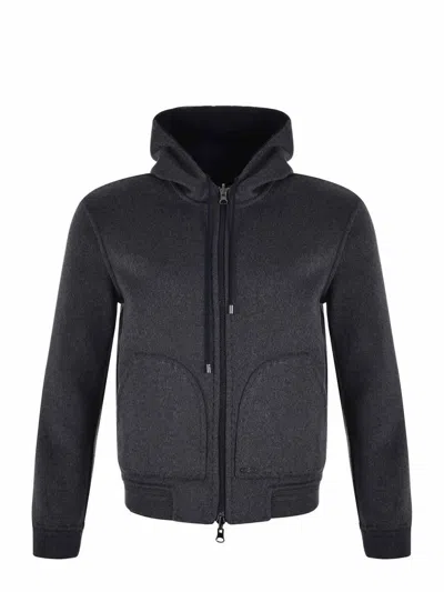 The Jack Leathers Blouson  "natan Reversibile" In Blue