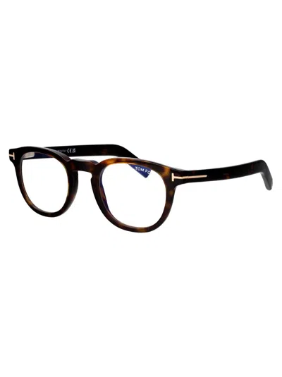 Tom Ford Ft5833-b Glasses In 052 Avana Scura