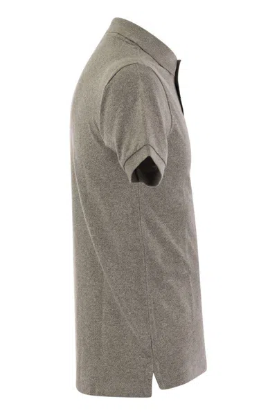 Polo Ralph Lauren Custom Slim Fit Mesh Polo In Grey