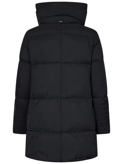 Herno Black Down Padded Coat In Black