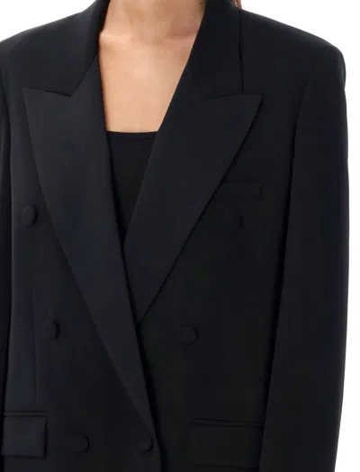 Stella Mccartney Stella Mc Cartney Oversized Double Breasted Blazer In Black