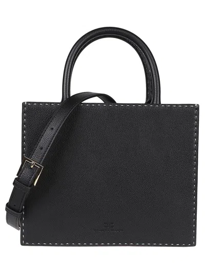 Shop Elisabetta Franchi Handbag In Black