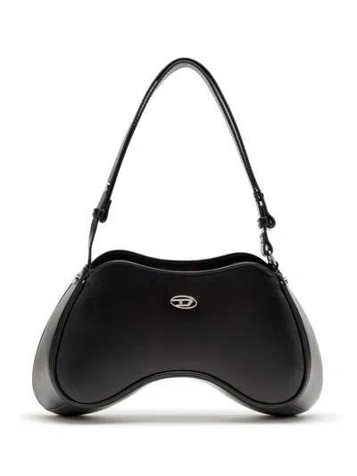 Diesel Play Shoulder Bag Bags In Black