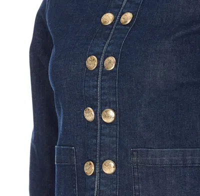 Liu •jo Liu Jo Jacket With Double Buttons In Blue