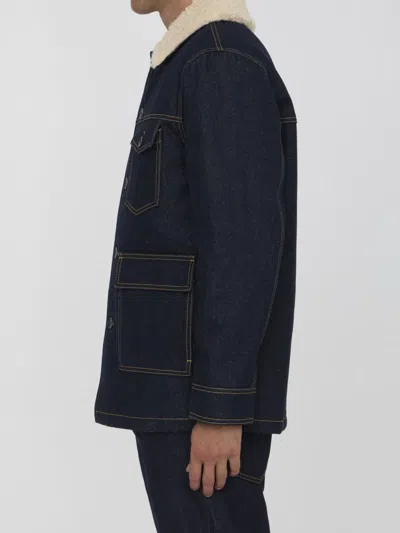 Golden Goose Marsha Caban Jacket In Blue