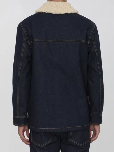 Golden Goose Marsha Caban Jacket In Blue
