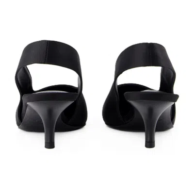 Totême Classic Leather Slingback Heels In Black